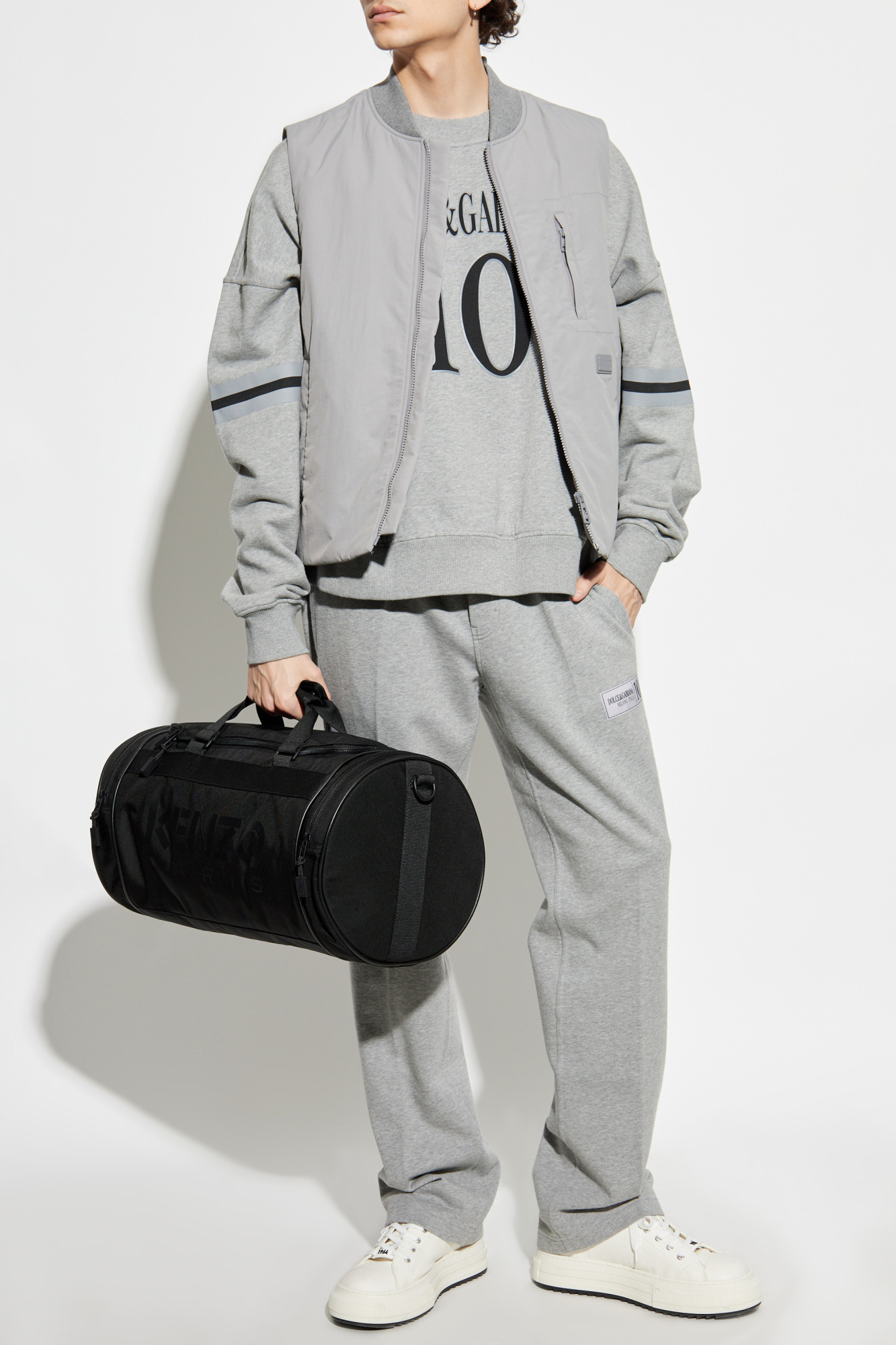 Grey Sweatshirt with logo Dolce & Gabbana - Vitkac AS